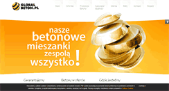 Desktop Screenshot of globalbeton.pl